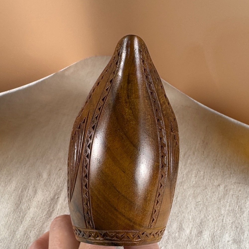 Yugoslavia Wedding Ceremonial Carved Wooden Decorative Jug/Cup - Picture 13 of 15